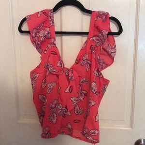 LOFT Pink Slightly Crop Top